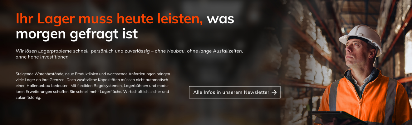 Newsletter: Lagerfläche erweitern